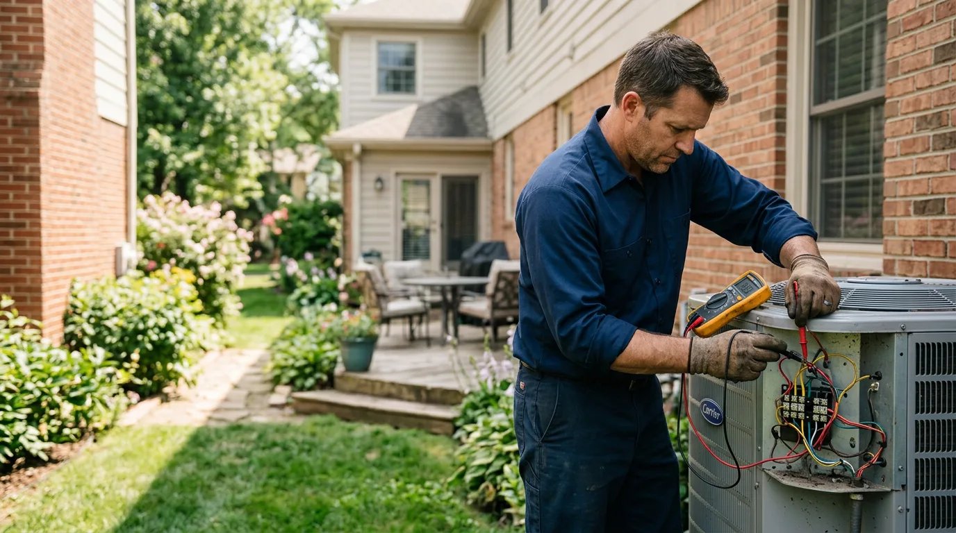HVAC technician working near Vienna, OH